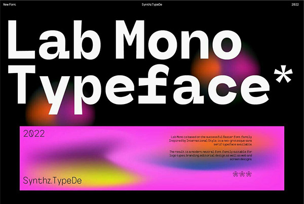 designeour's tweet image. Lab Mono is a neo-grotesque #sansserif #design, based on the successful Basier #font family by Synthz.TypeDe  designeour.com/lab-mono