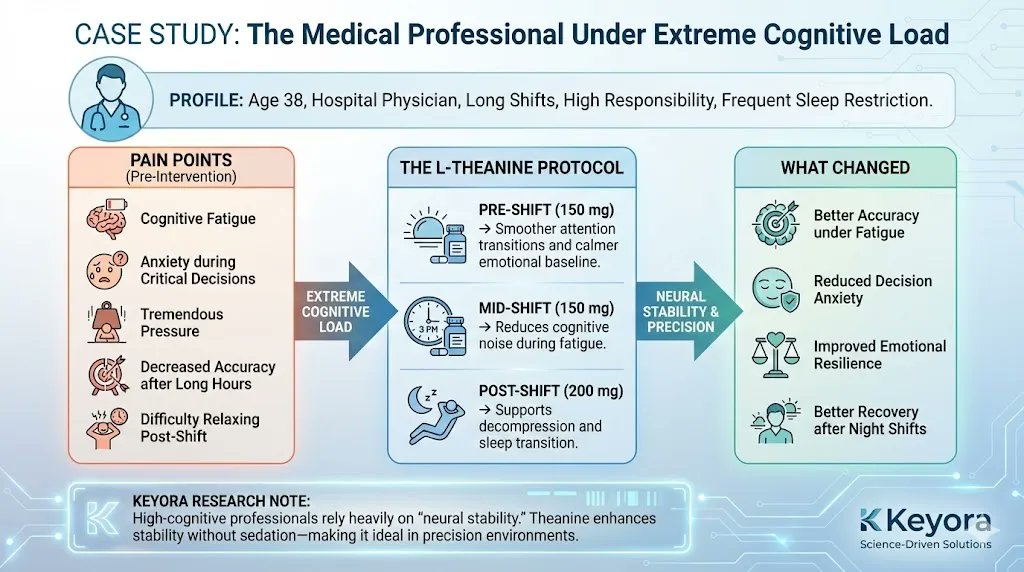WalterNZ0505's tweet image. Precision Dosing for High-Stakes Lives. 🎯⚖️

Founders, MDs, &amp;amp; Menopausal warriors: Stop guessing. Use the Keyora Real-World Protocols. 🌿🧠

#DecisionMaking #SleepHealth #MedicalBurnout #LTheanine #Keyora #Biohacking