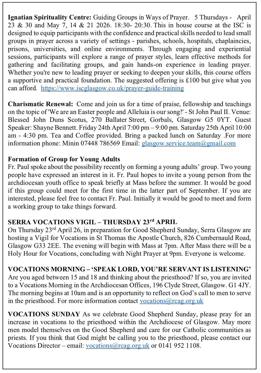 StNiniansK's tweet photo. Weekly Newsletter - 3rd Sunday of Easter (A) https://t.co/cxCqYmGUcX