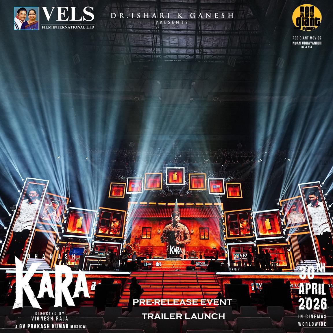 iamrajesh_pov's tweet image. Stage Is Set &amp;amp; Waiting For #MrD's Heartful Speech Today... 
#Kara PreRelease Event...