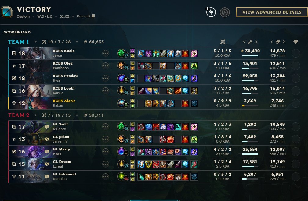 WOOOWW OLEG DOUBLE CS KOALA SOLO KILL TEAM SO GOOD, slow and controlled game 
4-0 in nexus league#KCWIN