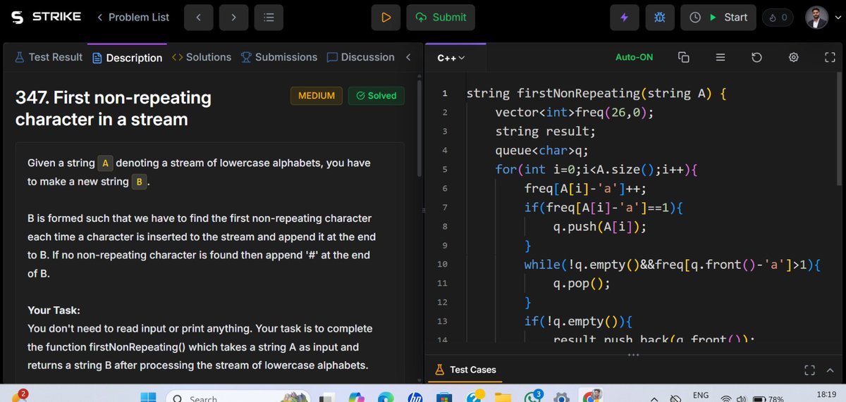 OmPrakash_cpp's tweet photo. Solved Queue problems 💻
Circular Queue, First Non-Repeating, First Negative (K), Generate Binary &amp; Ticket problem.
#DSA #Queue #Coding #ProblemSolving https://t.co/JkyWmN8L2R