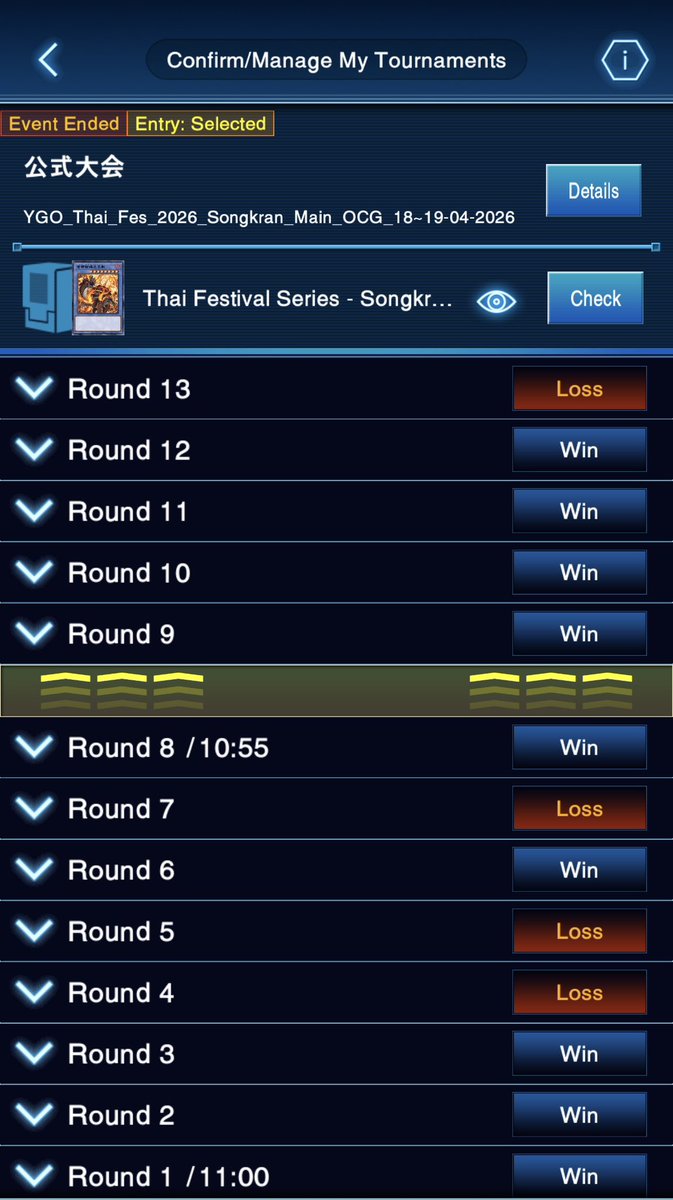 PokeniceZ's tweet photo. Yu-Gi-Oh! Thai Festival Series Songkran 2026
Deck: Albaz Ryzeal Mitsurugi
Result: 2nd of 190
Match-up: 
R1: Doomz 🎲✅ OXO
R2: Elfnote 🎲✅ OXO
R3: Elemental dragon Tenpai 🎲❎ XOO
R4: Doomz 🎲✅ XOO
R5: Kewl tune 🎲❎ XX
R6: Elfnote 🎲❎ OO
R7: Elfnote White forest 🎲❎ XX
top cut:
Top64: Kewl tune 🎲❎ XOO
Top32: Dracotail Branded (friend surrender) O
Top16: Elfnote Yummy 🎲❎ XOO
Top8: Kewl tune 🎲❎ XOO
Top4: Kewl tune 🎲❎ OXO
Final: Regulus Magistus Fairytail 🎲❎ XOX

Just want to play Mitsurugi
Did some research 1 day before the tour
Tried my best but still not enough
Thanks to all supporters
Until we meet again…