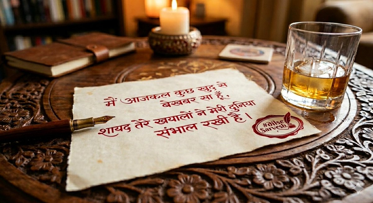 IndiaStandsOut's tweet photo. Shayari Dilse #dilseSarvesh✍️
#Shayari #Poetry #Poet #Love #Heart #Life #Trending #Viral #Apr2026 #lifelessons #India #Indian #selfcare #beingme https://t.co/vz3OmWA33P