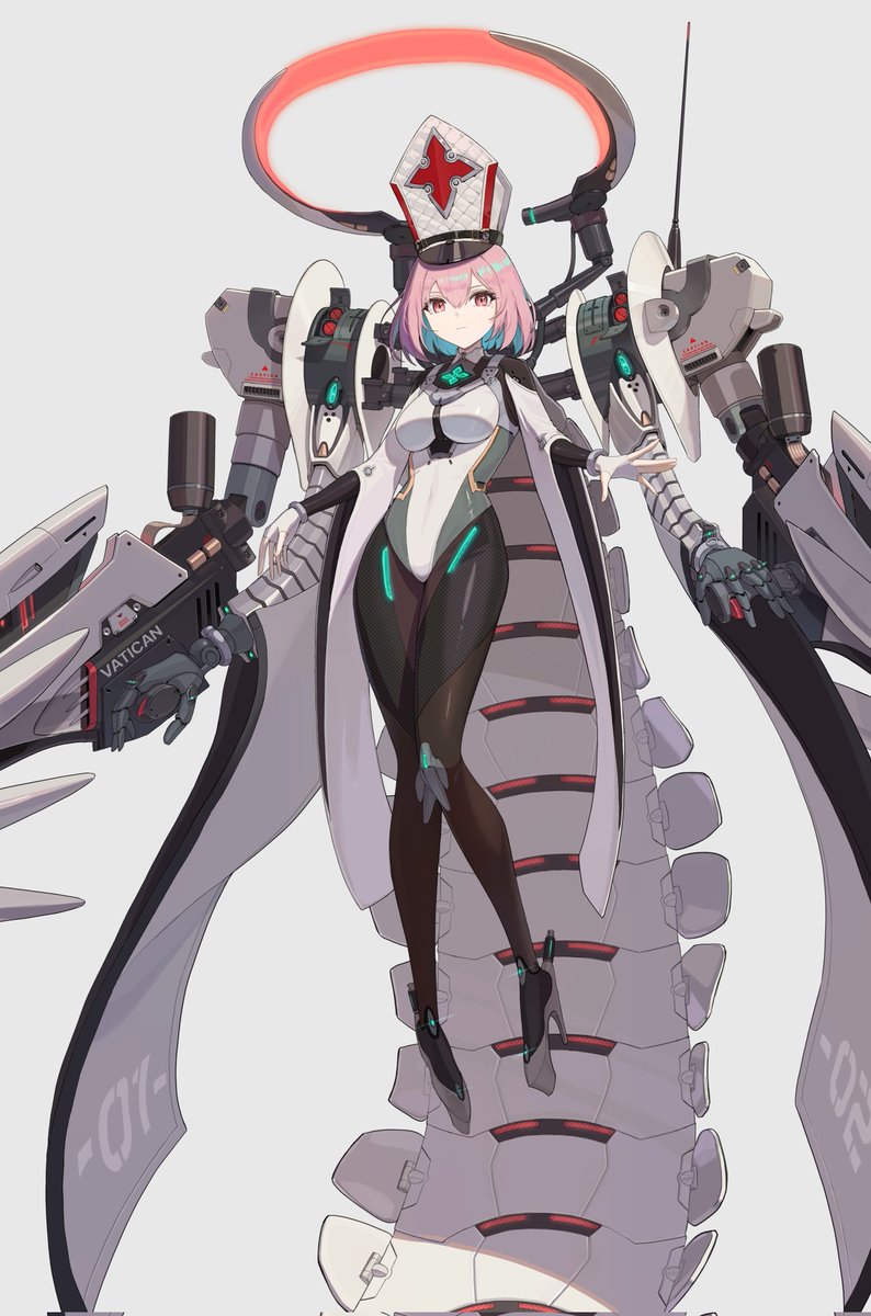 UP771UP's tweet image. #mecha #メカ #イラスト
갑각류 모티브를 성직자와 조합해본 캐릭터 디자인