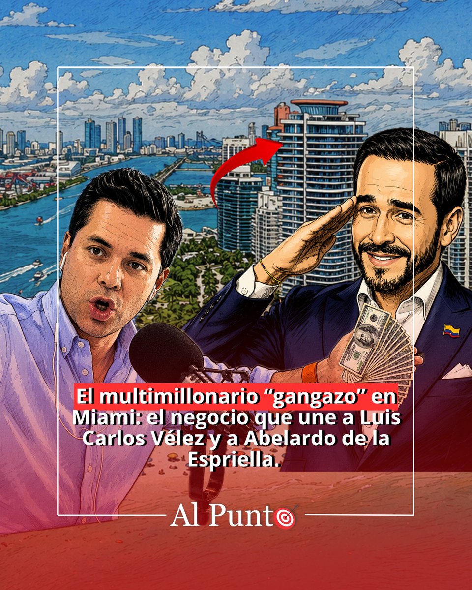 #AlPunto 🎯 El multimillonario “gangazo” en Miami: el negocio que une a Luis Carlos Vélez y a Abelardo de la Espriella ⤵️
alpunto.com.co/el-multimillon…