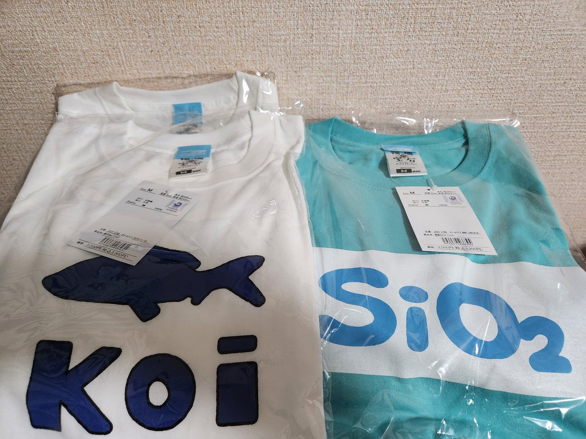 他にも届いていた商品の紹介！
2次元コスパさんの瑠璃の宝石グッズです❣️
瀬戸さんが着ていたKoiのTシャツは、デザイン良すぎなので2枚買ってしまいましたꉂꉂ(´꒳​`◍   )
 #瑠璃の宝石  #アニメ