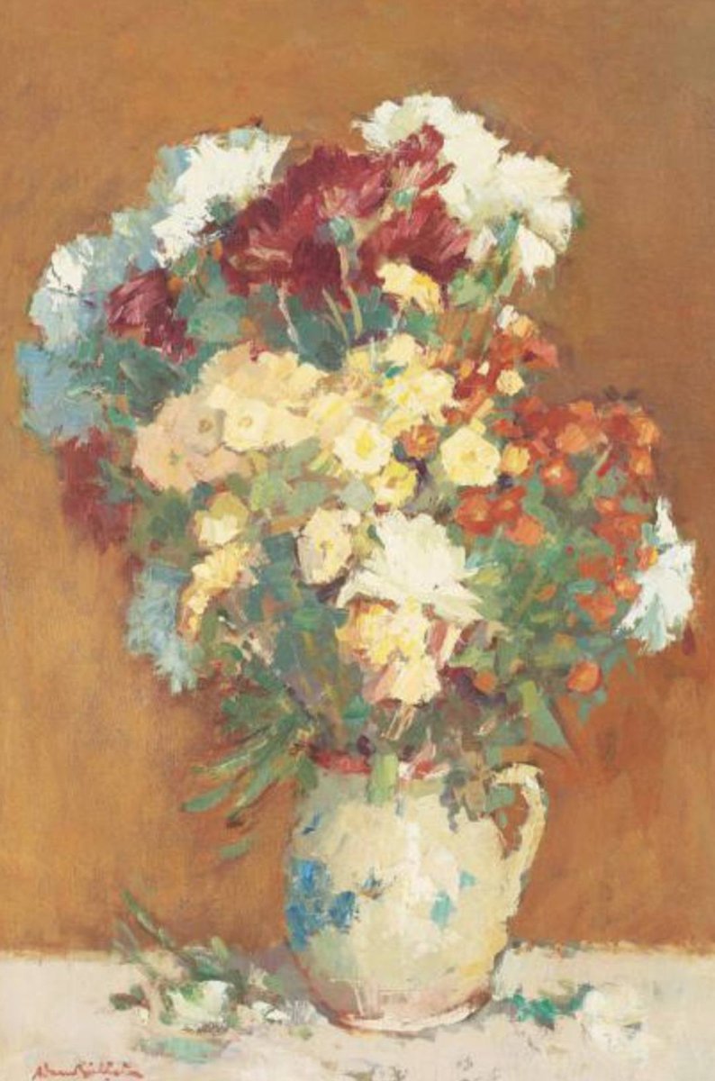 angelicaio81153's tweet image. Classic masters 

Pipkin with Flowers 

Adam Baltatu ( 1899 - 1979 ) , Romanian master artist , Impressionism art style 
#artwork #oilpainting #composition