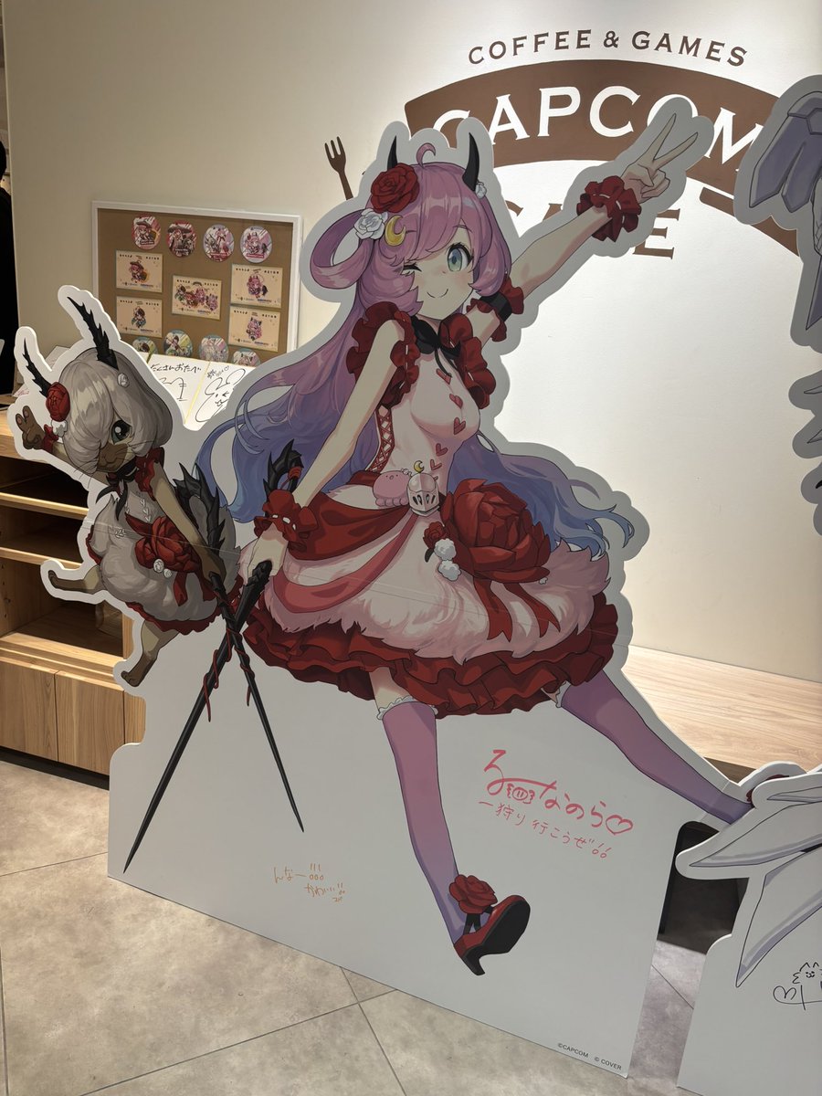 Yuki_35p's tweet photo. モンハンコラボカフェ
行ってきました🌸

#hololive #モンハンコラボカフェ https://t.co/nAZcWMz6f9