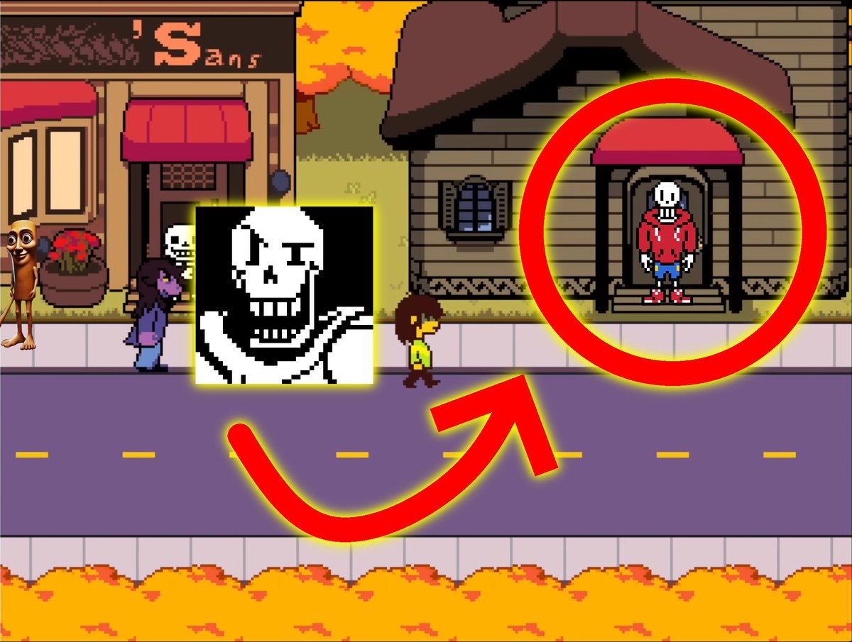 daaaanker's tweet photo. my left cousin 8 times removed works for tolby fox and he sent me this image leak. could this confirm that PAPYRUS will make his return in deltaruen chaptered 5? discuss https://t.co/mPiZ71Xm9w