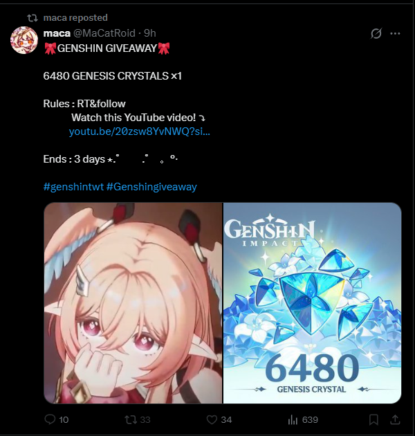 Oneix6969's tweet photo. Everyone! RT this post!
This giveaway by @MaCatRoid is FAKE! DO not join it! Block and Repot them pls!!! https://t.co/SkOTVom1cG