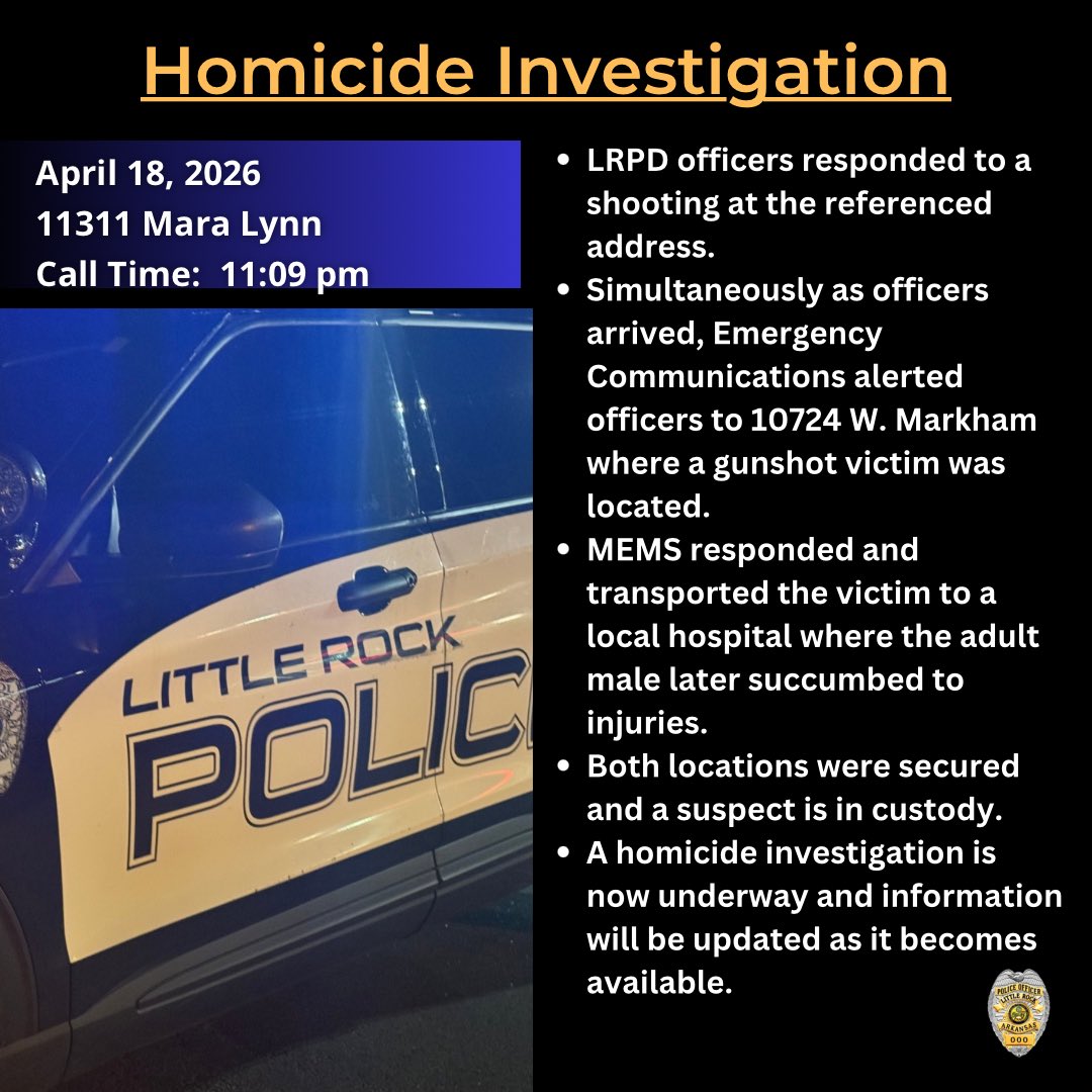 Little Rock Police tweet media