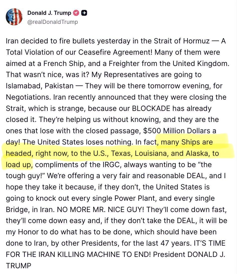 We export freedom, Mr. President.