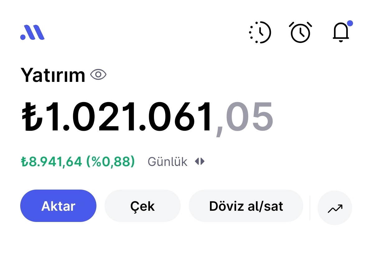 Ekonomist2024's tweet image. portföy büyüklüğüme dair bulabildiğim en eski görüntü 9 nisan 2024 tarihine ait. 2 yılın sonunda 1 milyon tl sınırını geçmiş oldum. portföyüm dolar bazında 2 senede %340 büyümüş.

epeydir portföy büyüklüğümü paylaşmayı tercih etmiyordum. takipçi sayısı arttıkça gelebilecek