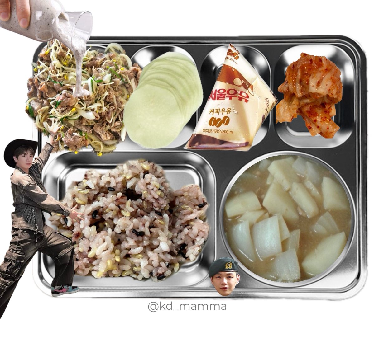 강다니엘 식판 tweet media