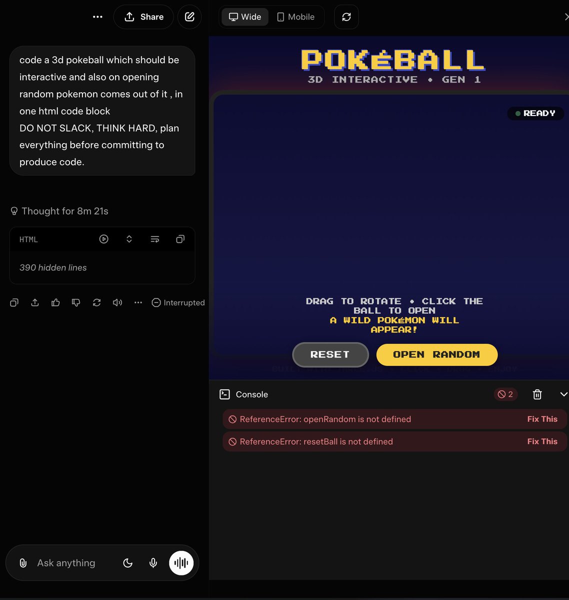 teortaxesTex's tweet image. DeepSeek-Instant after ≈3 minutes of work, vs Grok 4.30 Beta after &amp;gt;8 minutes of work. 
And to think, this is even before Terafab came online. Imagine.
Grok 5 will be AGI btw. It's all about compute.