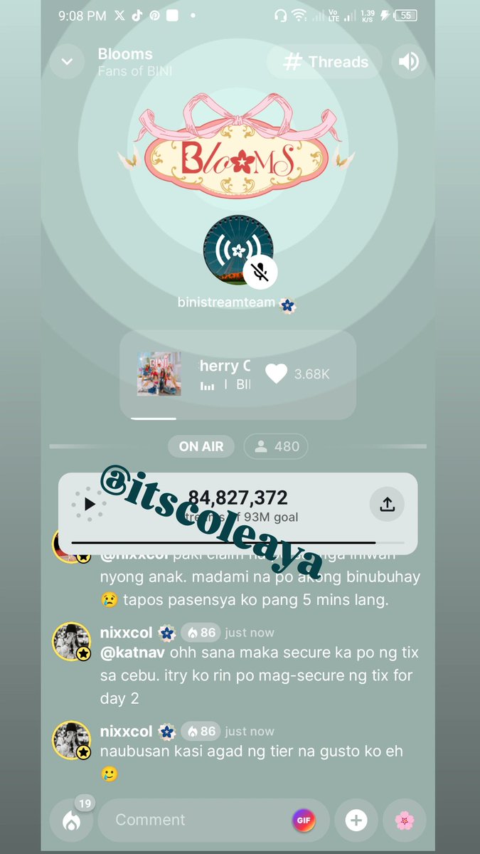 itscoleaya's tweet photo. @ultmikhaiahloi Suntok sa buwan ang mapili, pero sana palarin huhu manifesting na sana swertihin 🫶 thank you po for this opportunity! 🙏🥺

#BINICHELLA  #BINI_CoachellaWk2 https://t.co/EpHQ8R2dWE