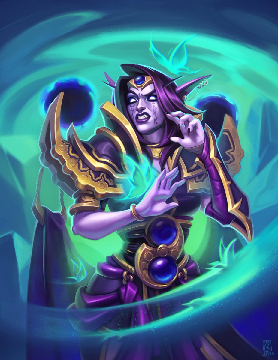 polunaray's tweet photo. fanart Xal'atath illustration for Hearthstone✨

#Xalatath #Hearthstone https://t.co/POiNO9ySnN