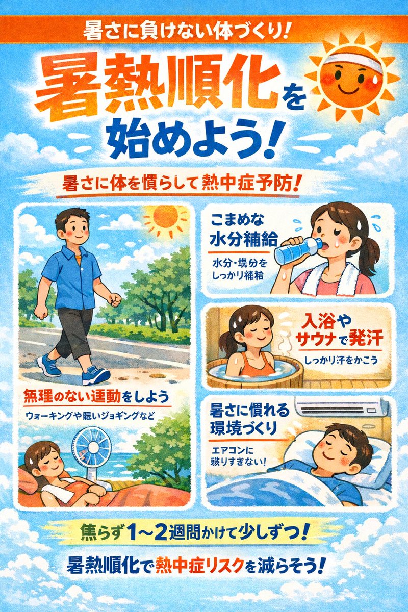 room_horm's tweet photo. ◆今の時季の汗はいちばん臭う！？◆ 
この時季、汗腺は温度変化に対応できず、上手に汗をかけない状態で【ベトベト汗】をかいてしまいます😱
…続き　https://t.co/E5Fup5gXNa
#ラドンルーム #免疫力 #ホルミシス #健康 #ラドン浴 #季節の変わり目 #暑熱順化 https://t.co/ot61DJi6Vb