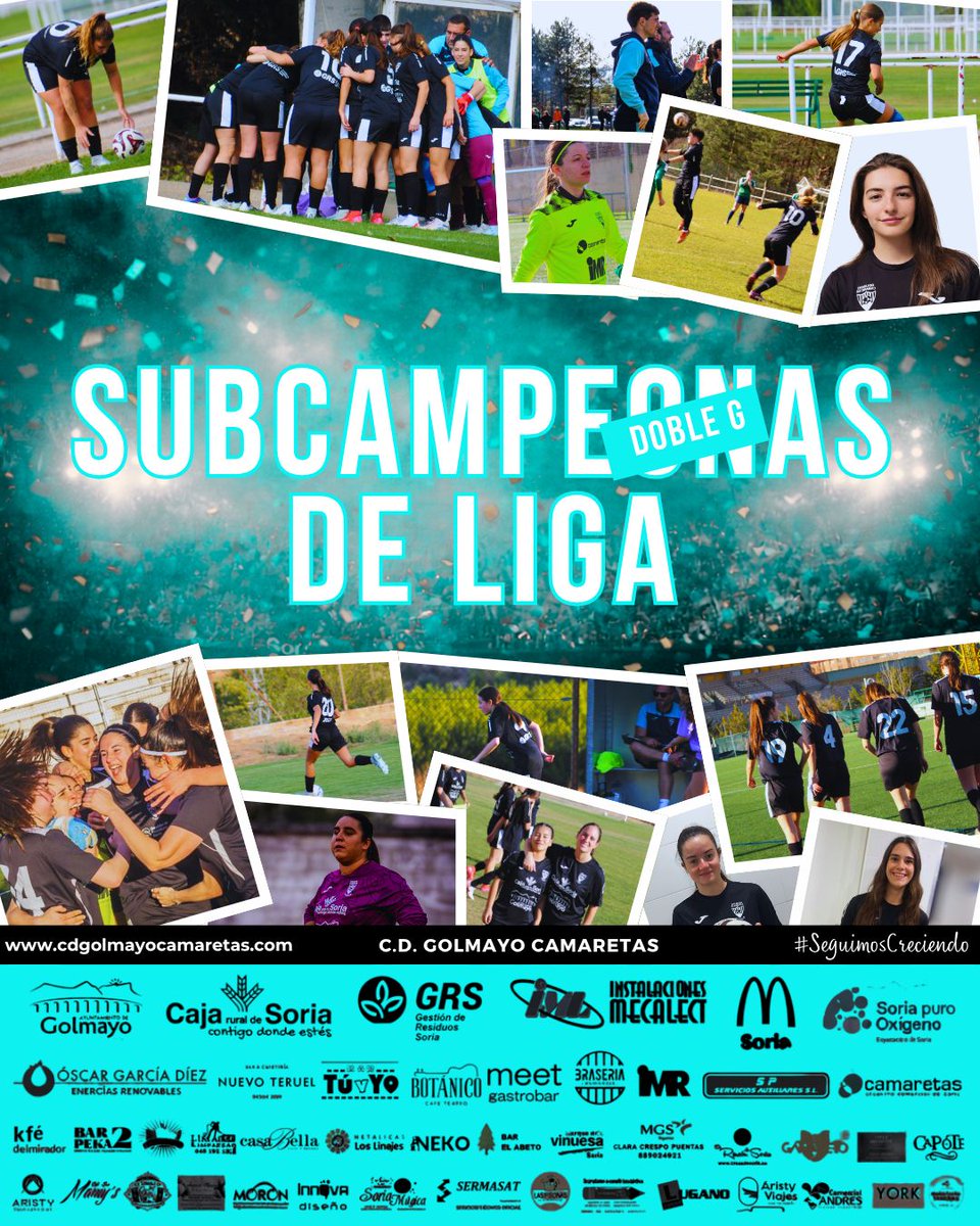 CD_GolCamaretas's tweet image. ¡SUBCAMPEONAS DE LIGA REGIONAL DOBLE G! 🏆🖤🩵🤍

#SeguimosCreciendo #GC