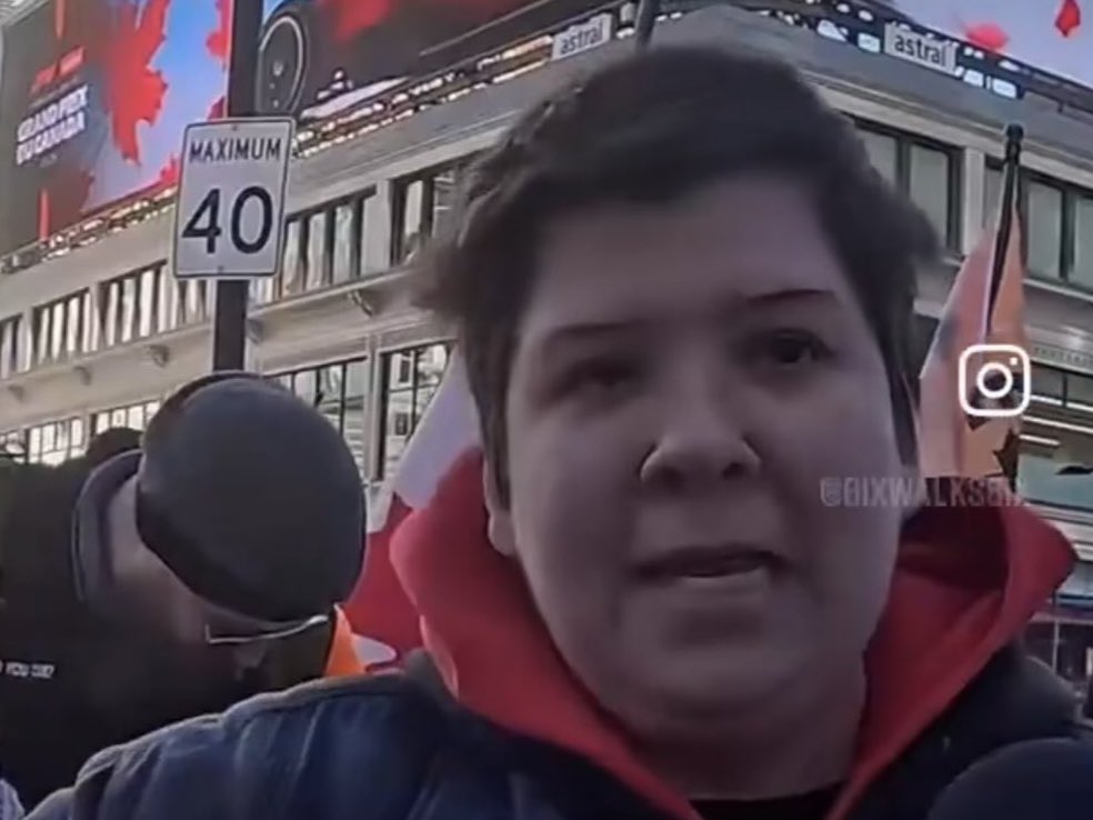rainingsnow808's tweet image. A few of Canada’s Anifa models from the 17 Apr 26 protest in Toronto. The first girl punched a woman in the face for 20.00. Classy.

#Toronto #Protestmania