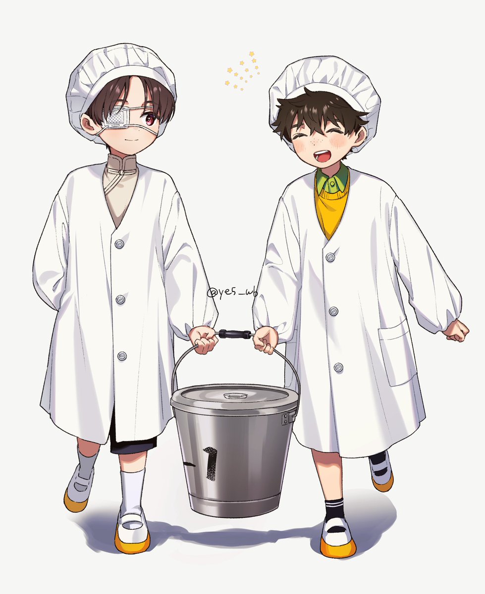 すおにれ　※年齢操作
給食着って好きで…