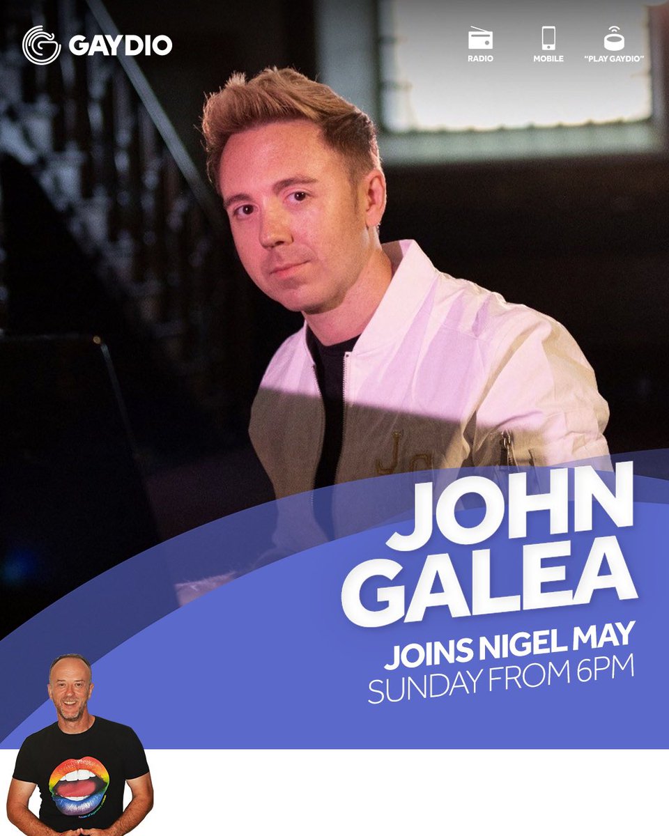 Nigel_May's tweet photo. Join me on @Gaydio tonight 6-8pm with great new music from @Madonna @keiinoband @BentleyRobles and more plus awesome guests @johngalea @veronicaqween #jeezus
📻 97.8fm or 88.4fm
📱 Gaydio App | DAB
🖲 ‘ALEXA play Gaydio’
🎧 https://t.co/TLd99MVpJ0 https://t.co/yWBdf8Q3Np