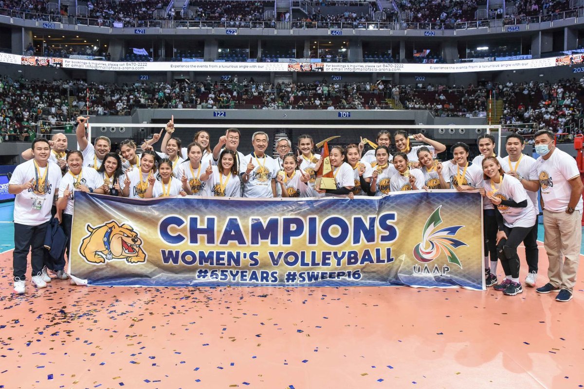volleybagan's tweet photo. Category is: 16-0 BOTH MEN’S AND WOMEN’S 🧹🧹🧹

#UAAPSeason88 #StayRelevant https://t.co/xjvBnP5Z7f