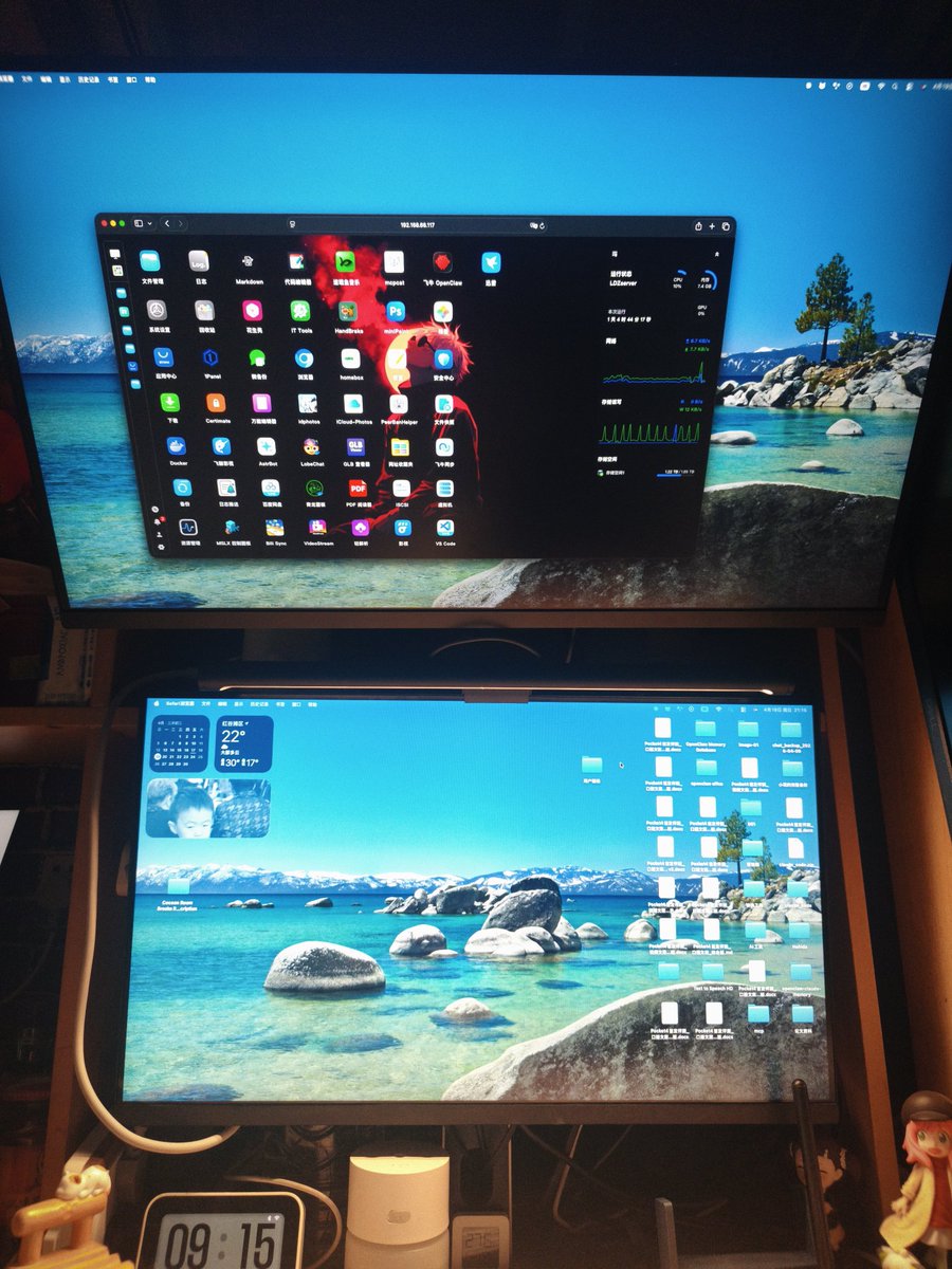 CNlindz's tweet photo. It would be best to have one Windows machine, one Mac machine, and one Linux machine just like me. The Mac can be used for work, the Windows for gaming, and the Linux for deploying one's own services. As a college student, this is definitely the most ideal solution. https://t.co/fXaqvWi4ks