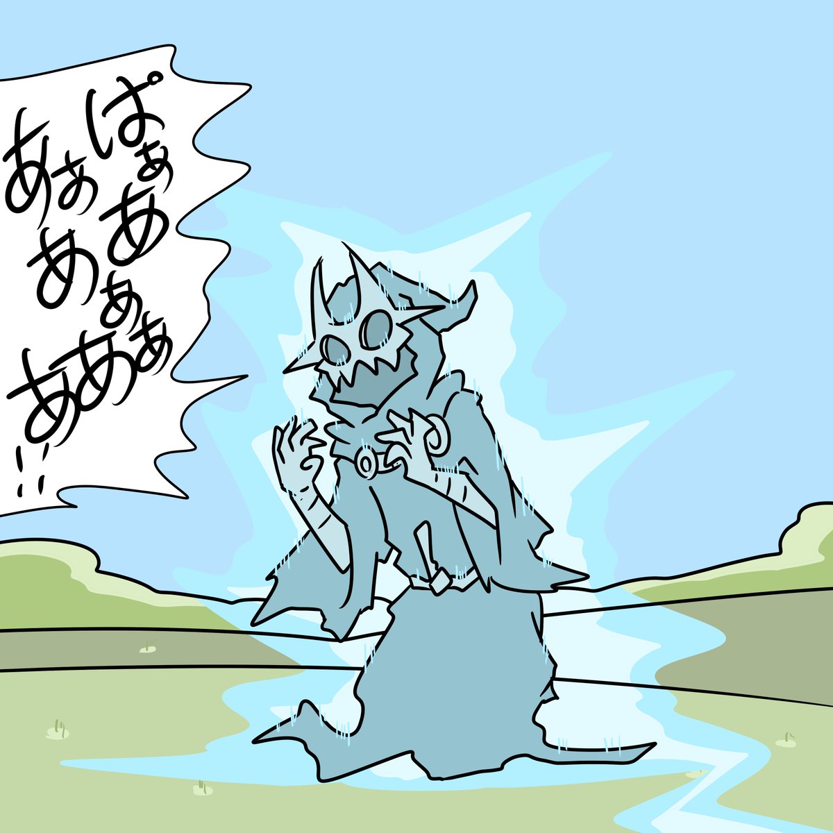 カルト教団の幹部に罰を与える海獣 