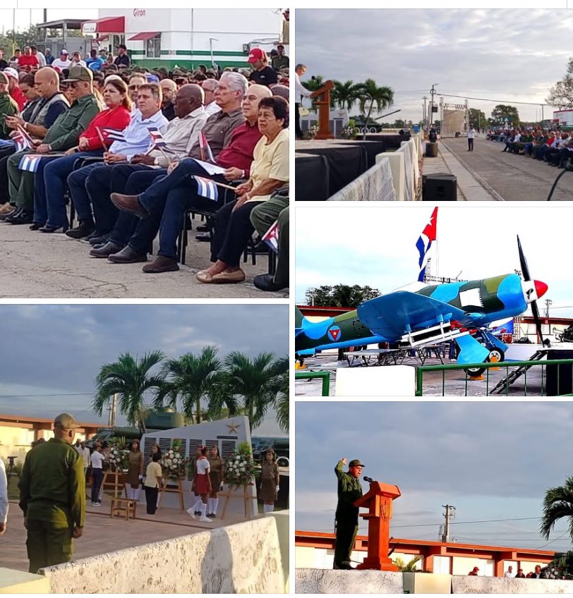Presidido por el primer secretario del Comité Central del Partido y presidente de la República, Miguel Díaz-Canel Bermúdez, inició acto en conmemoración del 65 aniversario del triunfo cubano en las arenas de Playa Girón.

(Noticia en Desarrollo) 
#GirónEsHoy 
#LasTunasPorLaSalud