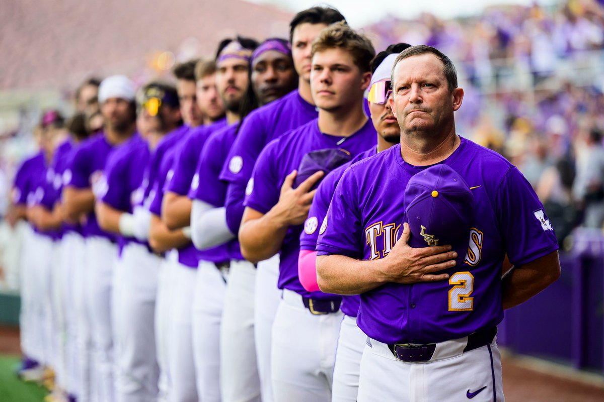 LSUbaseball's tweet image. The Series Finale 

🆚 Texas A&amp;amp;M
📍 Alex Box Stadium
⏰ 1:00 p.m. CT
📊 lsustats.com
📻 98.1 FM (lsusports.net/live)
📺 ESPN (lsul.su/4dY1tDF)
🎟️ lsul.su/46TSbnK
