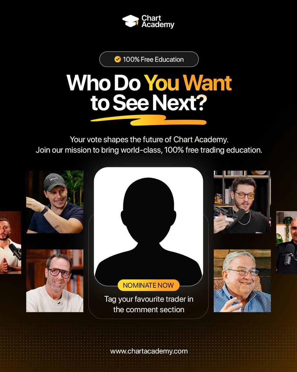 ChartAcademyx's tweet photo. We’re Building Something Bigger Than Content 🚨

Chart Academy is about real traders, real strategies, real edges. No recycled advice. No fake gurus.

Who do YOU want to see on Chart Academy?

Tag them below 👇 https://t.co/ocaUbCOh1L