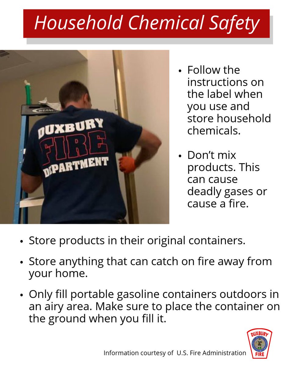 DXFD_PIO's tweet image. As you continue your spring cleaning, follow these safety tips when storing household chemicals.⁠
⁠
#DXFD #Springcleaning #Cleaningsupplysafety