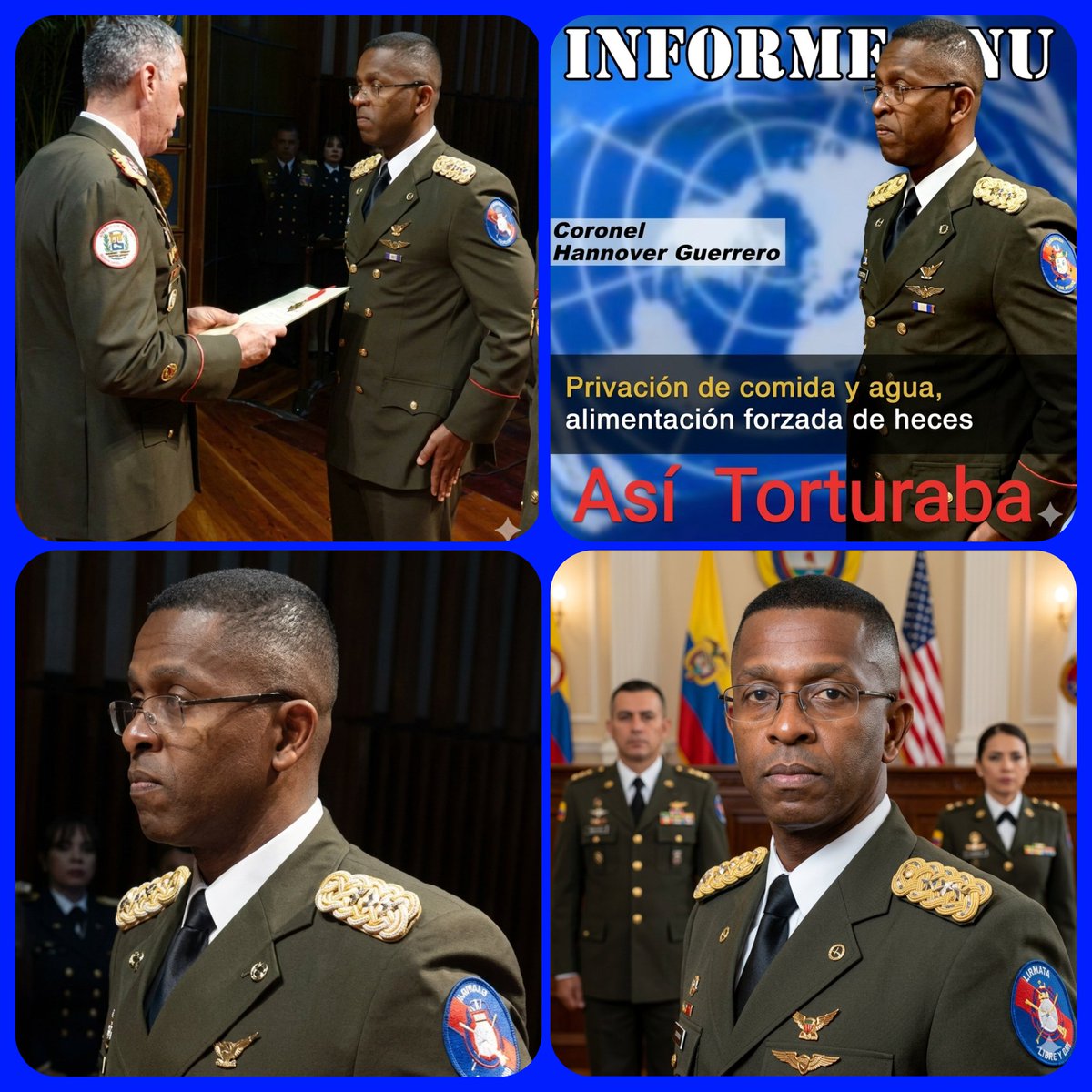 🚨Coronel Hannover Guerrero Mijares. Director de Investigaciones de la DGCIM entre 2018/2019. El hombre que convirtió los sótanos de Boleíta en un campo de concentración.
Bajo su mando directo ocurrieron torturas, golpes, asfixia y descargas eléctricas a prisioneros políticos.