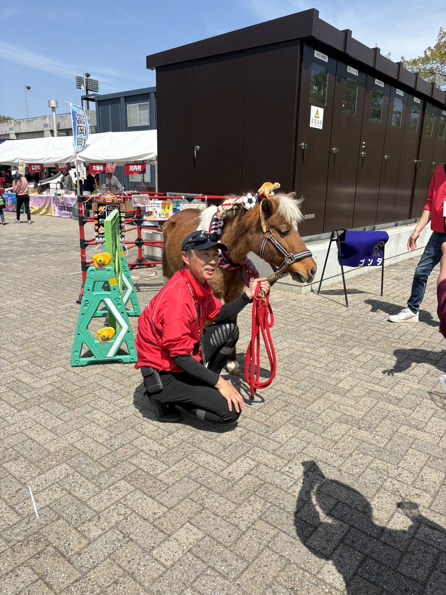 馬の温泉の所で飼われてるポニーさん来てた🐴
立派なJRAのお馬さん🤭