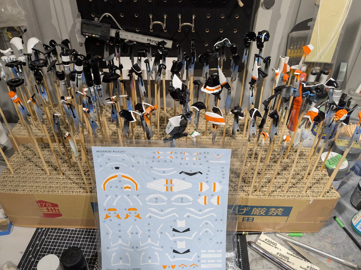 プラモデルキットの色分けについて特に何も思うことはありません。