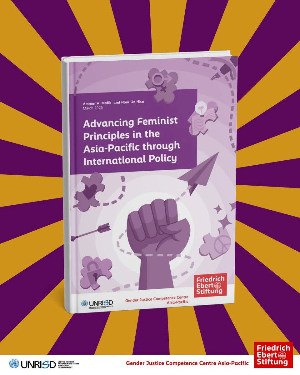 ekeshayinie's tweet image. “Advancing #Feminist Principles in the #Asia-Pacific through International Policy”, a new study jointly published by the @FES Asia-Pacific  #Gender Justice Competence Centre and @UNRISD  is now available online.  Download here 👉 asia.fes.de/news/advancing…