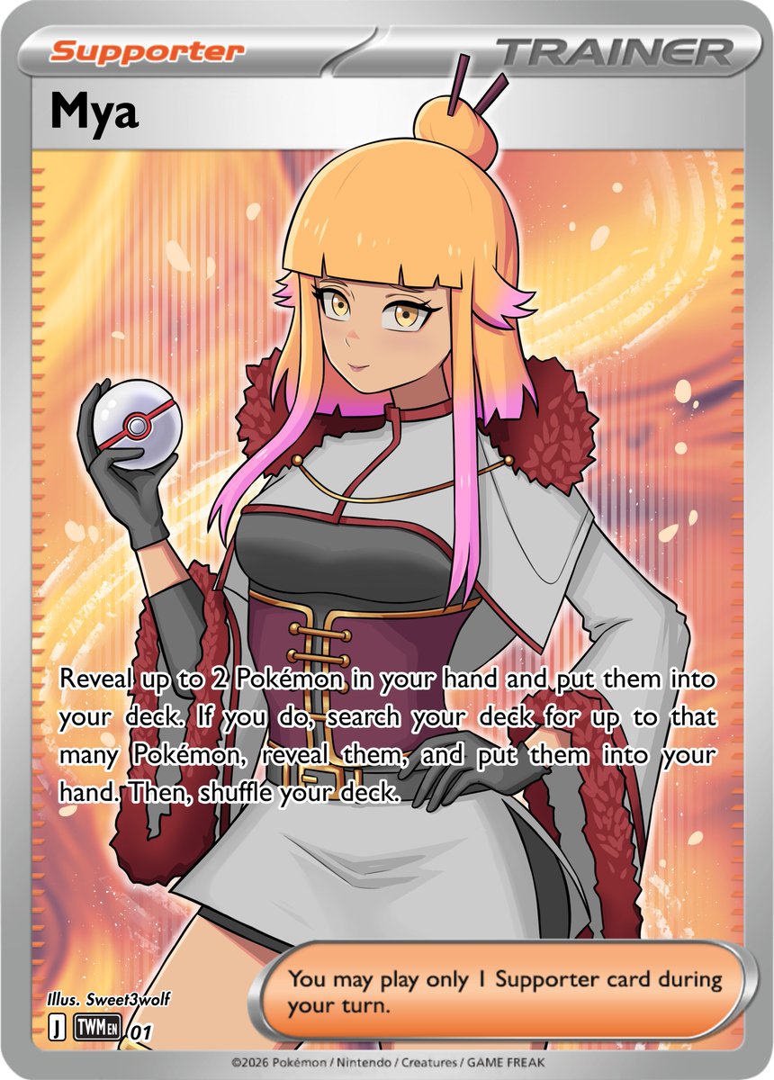 Sweet3wolf's tweet photo. Drawing the second twin as a Pokemon Trainer!☺️ #originalcharatcher #oc #pokemon #pokemontrainer #card https://t.co/c1dQM61Mod