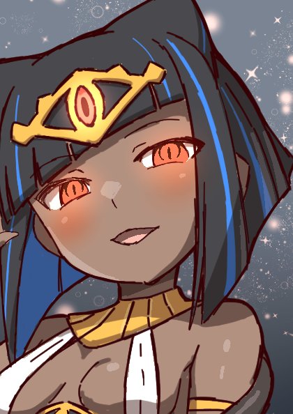 「邪神の巫女ちゃん」などイラストラフを支援サイトに公開しました! 