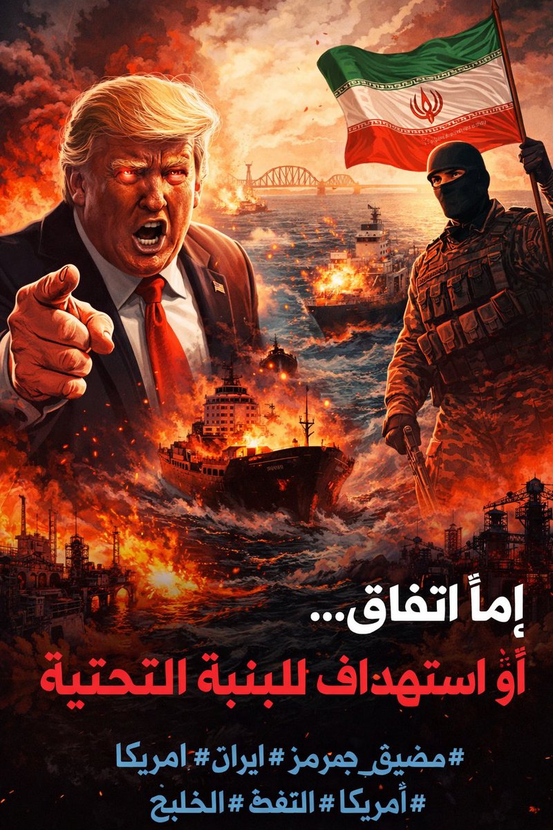 بعد تصريح ترامب المشهد اوضح 

مو حرب المشهد ضغط محسوب

تصعيد بالكلام شد على الأعصاب وكل طرف يرفع السقف بدون ما يكسر الخط الأحمر

الاتجاه واضح: 

مفاوضات تحت التهديد والخطر الحقيقي؟ 

شرارة وحدة تغيّر كل شي

#مضيق_هرمز #إيران #أمريكا #الخليج #النفط #تصعيد #ترند #السياسة_الدولية