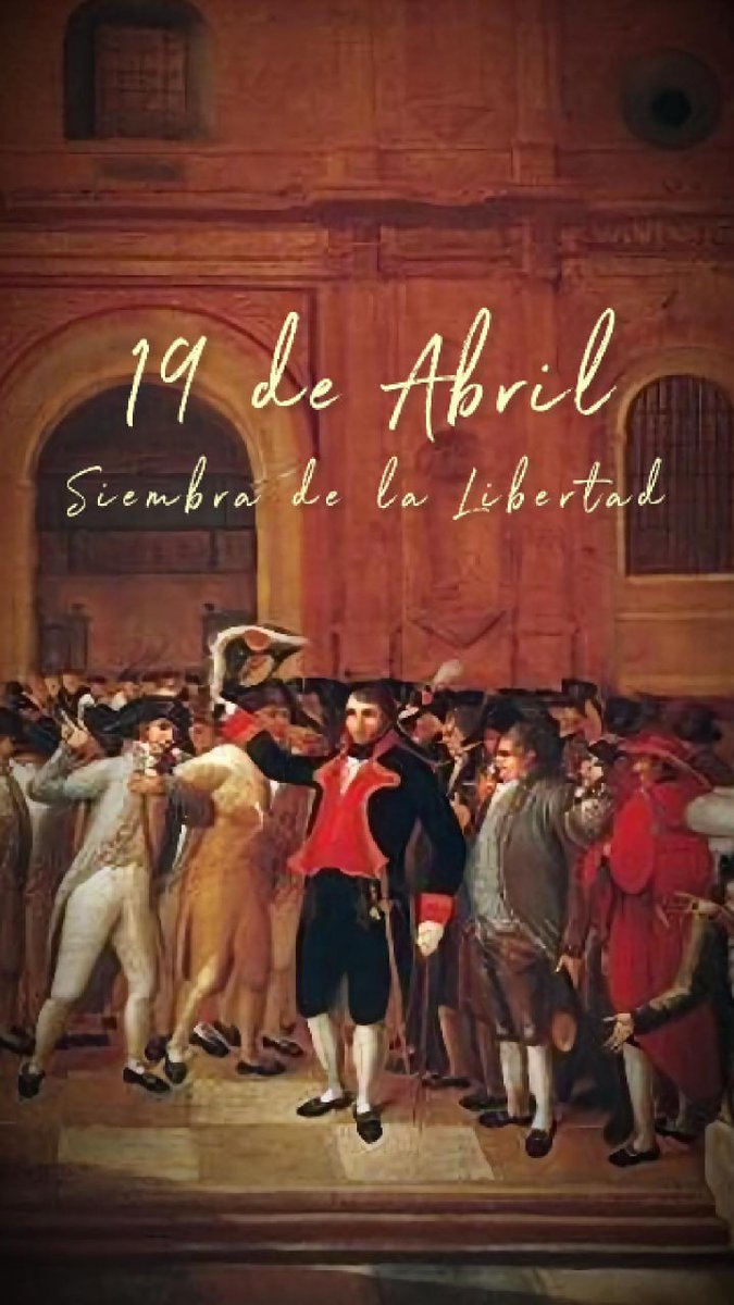 INDIURBANEJA's tweet photo. #BuenosDias

19 de abril de 1810  

¡Hace 216 años los venezolanos dimos el primer grito de independencia!  

Hoy más que nunca aquí estamos y seguiremos defendiendo nuestra historia nuestro país por encima de todo.

¡Venezuela avanza! 🇻🇪 https://t.co/7SNCmHoGUP