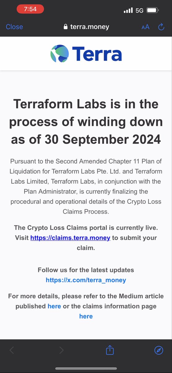 Coinbase App Changed Yet Again For Wluna. 
CBs Whitepaper &amp; official website under ticker symbol Wluna brought you directly to Terraform Labs official Website, now has been removed. 
Must be nothing🤔👀👀
#luna #wluna