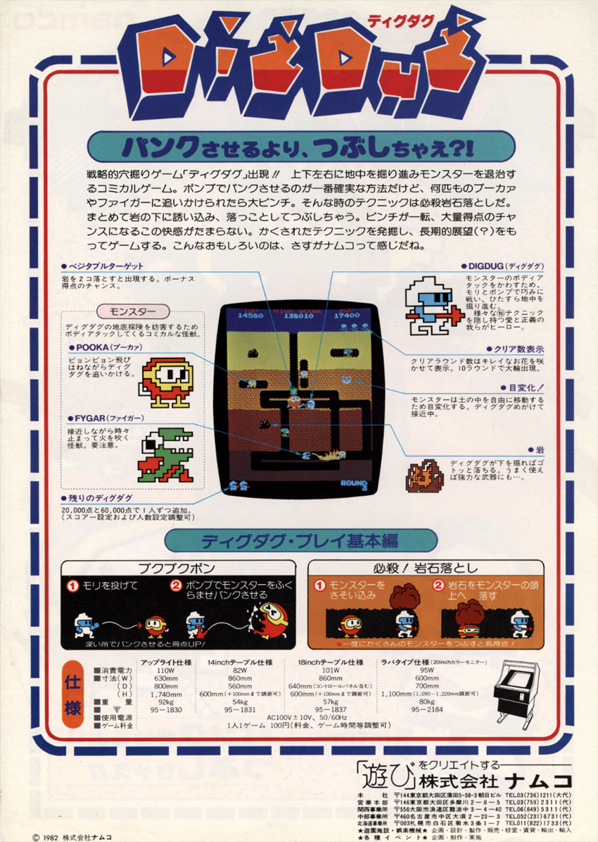 jcmartinezm82's tweet image. #DigDug #Arcade version was released in Japan 44 years ago (April 19, 1982)    

#TodayInGamingHistory #OnThisDay