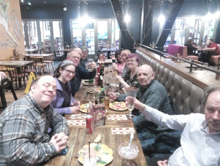 RedbridgePlus's tweet image. After our delicious meals of pizza and spaghetti at #Zizzi restaurant. #RedbridgePlus #MealOut #Romford #Goodmayes #Ilford #SevenKings #Socialgroup