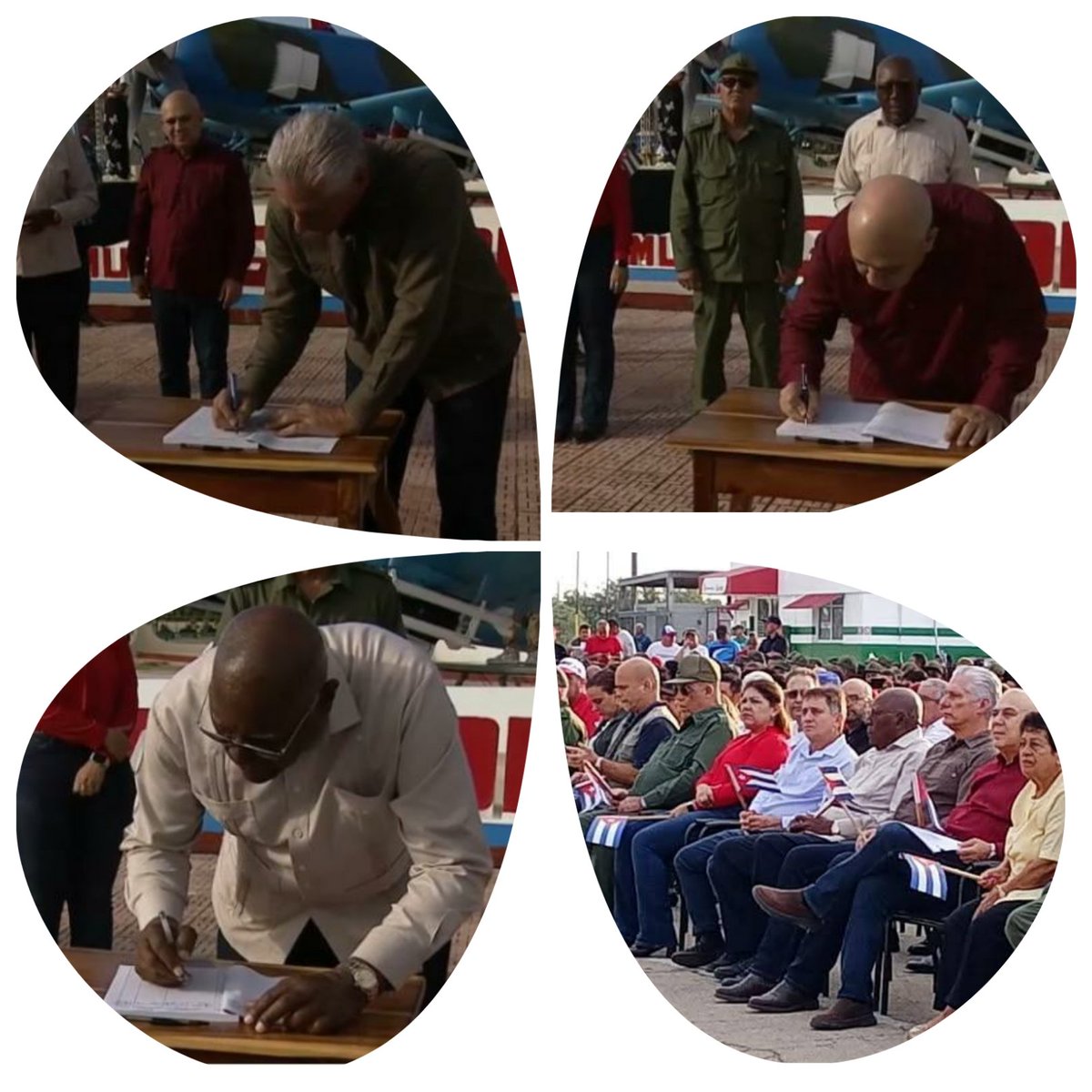 El Primer Secretario del Comité Central del Partido y Presidente de la República <a href="/DiazCanelB/">Miguel Díaz-Canel Bermúdez</a> abrió, con su rúbrica, el movimiento Mi firma por la Patria. Los seguimos, firmamos, todas las cubanas y cubanos que amamos la patria sagrada. #CubaEstáFirme
#CubaPorLaPaz