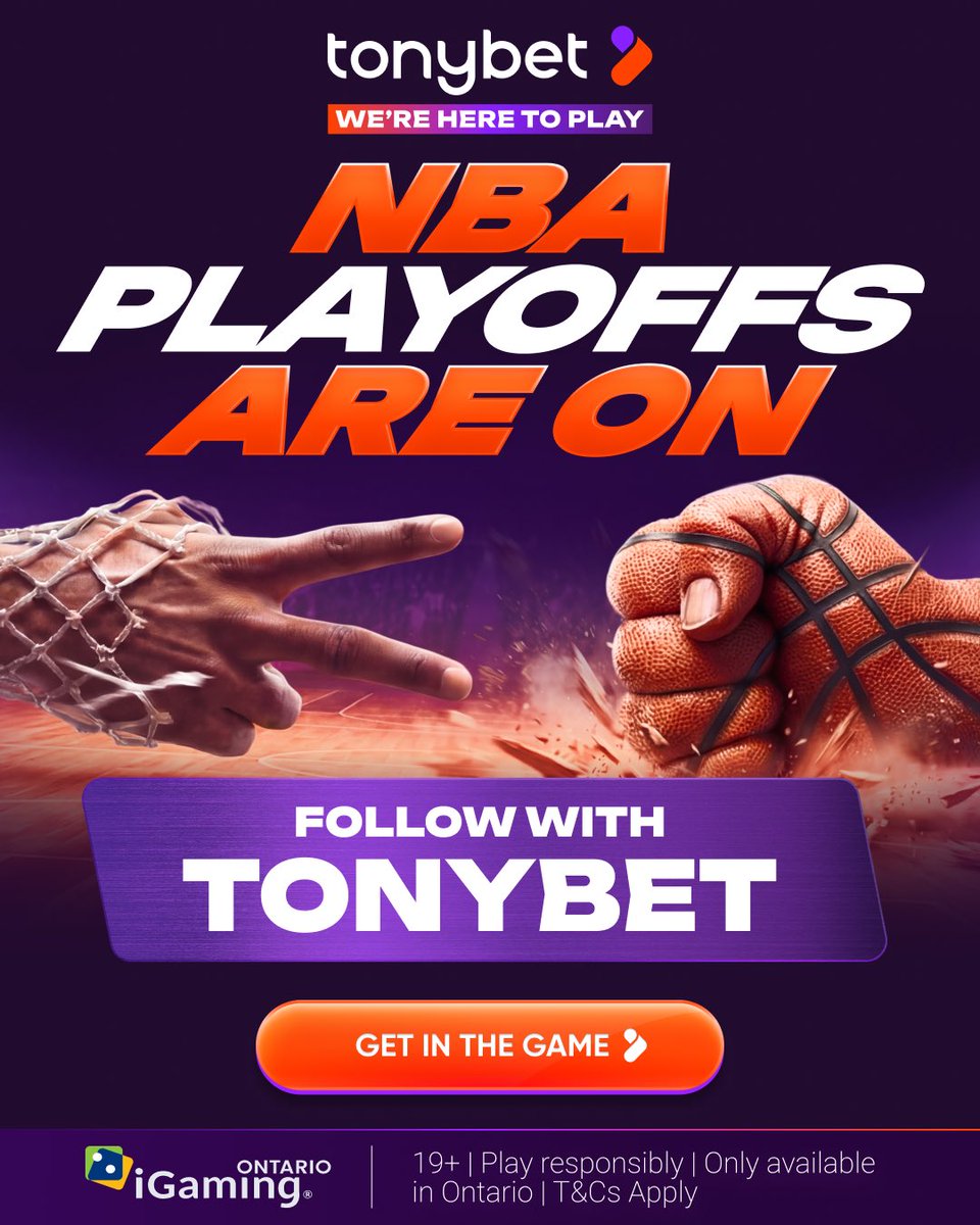 tonybet_ca's tweet photo. NBA PLAYOFFS ARE ON 🏀

The biggest stage in basketball is here – every game, every moment, every play matters 🔥

Follow the action, track the matchups, and stay on top of it all with Tonybet. Link in bio 🔗 https://t.co/nKrvCQZDWs