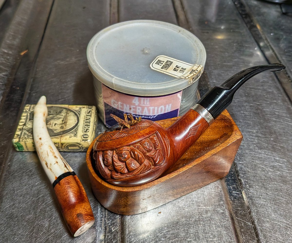 Fahrenheit916's tweet image. 今宵の〆
#パイプ #pipe #pipesmoking