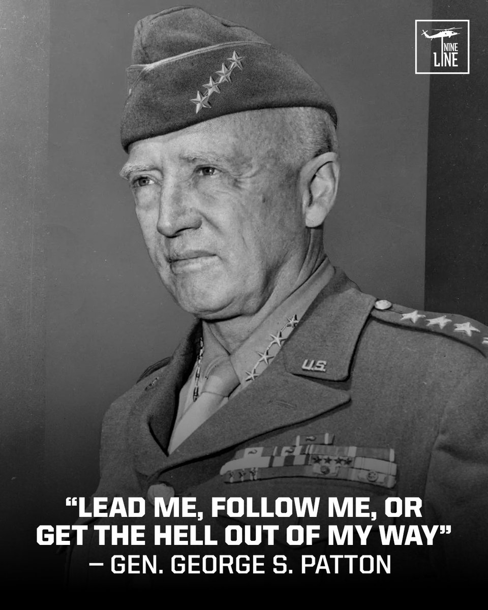 NineLineApparel's tweet image. Pick your role.
#Leadership #TakeCharge #LeadMe #FollowMe #GeorgeSPatton #SundayMotivation #NineLineApparel