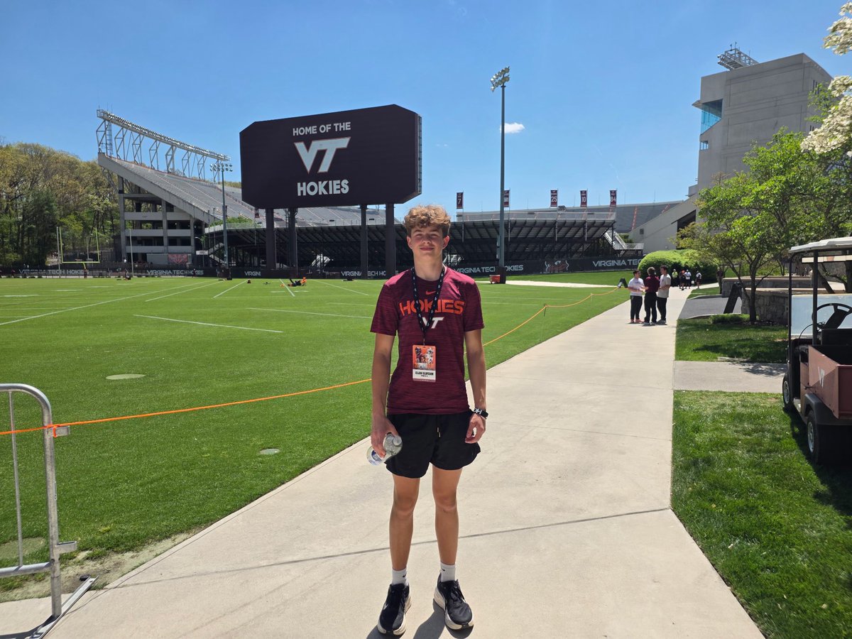 Had a great day at Virginia Tech yesterday!!! <a href="/coachjfranklin/">James Franklin</a> <a href="/DannyOBrienQB/">Danny O'Brien</a> <a href="/Coach_Moyseenko/">Mike Moyseenko</a> <a href="/dhglover/">🏈Coach Glove🏈</a> <a href="/sca_football/">SCA Football</a> <a href="/CoachP_SCA/">Coach P</a> <a href="/EJHollandOn3/">"EJ Holland"</a> <a href="/NzoneFootball/">Noel Mazzone</a> <a href="/TheSniperSchool/">Ray Isaac</a> <a href="/adamgorney/">Adam Gorney</a> <a href="/QBHitList/">QBHitList.com</a> <a href="/TomLoy247/">Tom Loy</a>
<a href="/TheUCReport/">Billy Tucker</a> <a href="/BrianDohn247/">BrianDohn247</a> <a href="/SWiltfong_/">Steve Wiltfong</a>
<a href="/DemetricDWarren/">Demetric D. Warren</a> <a href="/Stumpf_Brian/">Brian Stumpf</a>